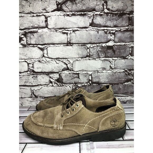 Timberland Earth Keepers Taupe Oxfords Moc Toe Lace Up Shoes Men Sz 8.5M US/42EU - Picture 12 of 15